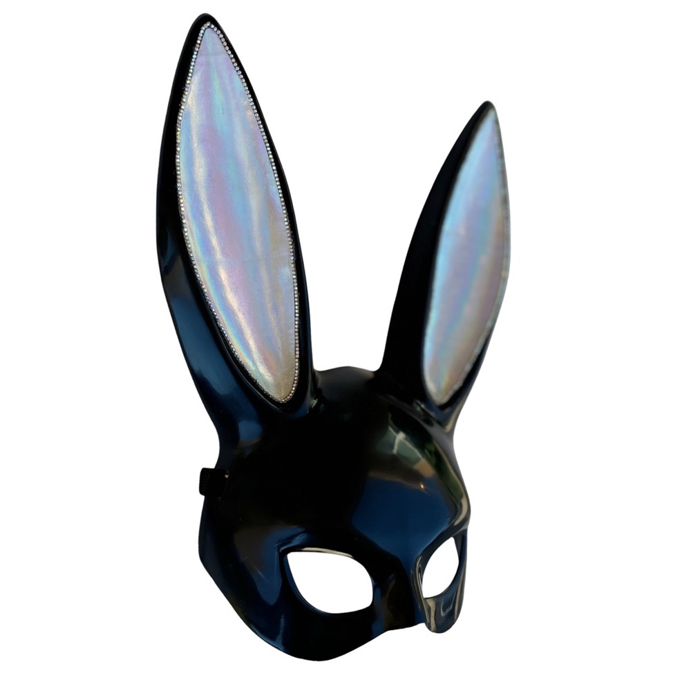 “Silver Shine” Bunny Rabbit Mask - Picture 2 of 4